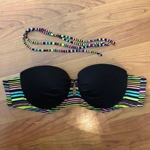 Victoria’s Secret Black Strapless Swimsuit Top
